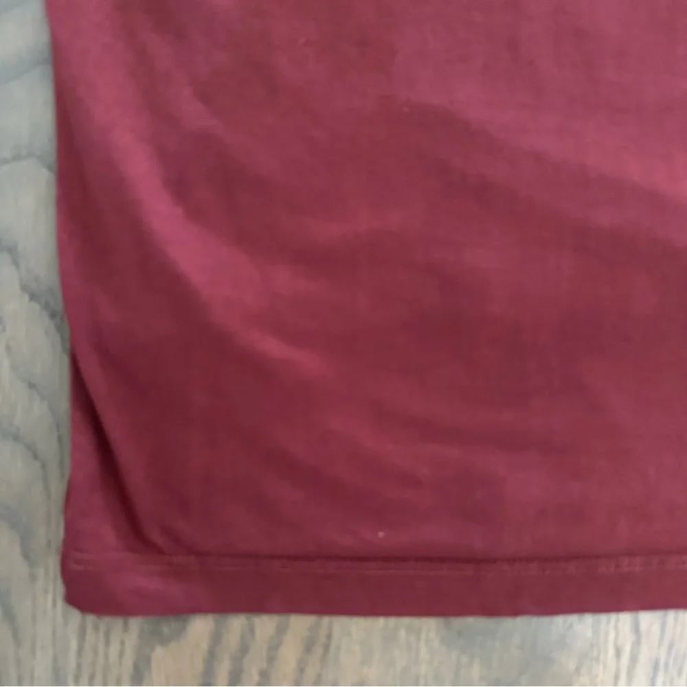 Three Dots Crew Neck Sleeveless Bodycon Dress in Cranberry Red Size Medium